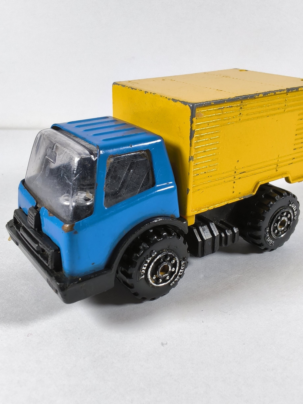 Blue and Yellow Kids Toy Truck - Vintage Style